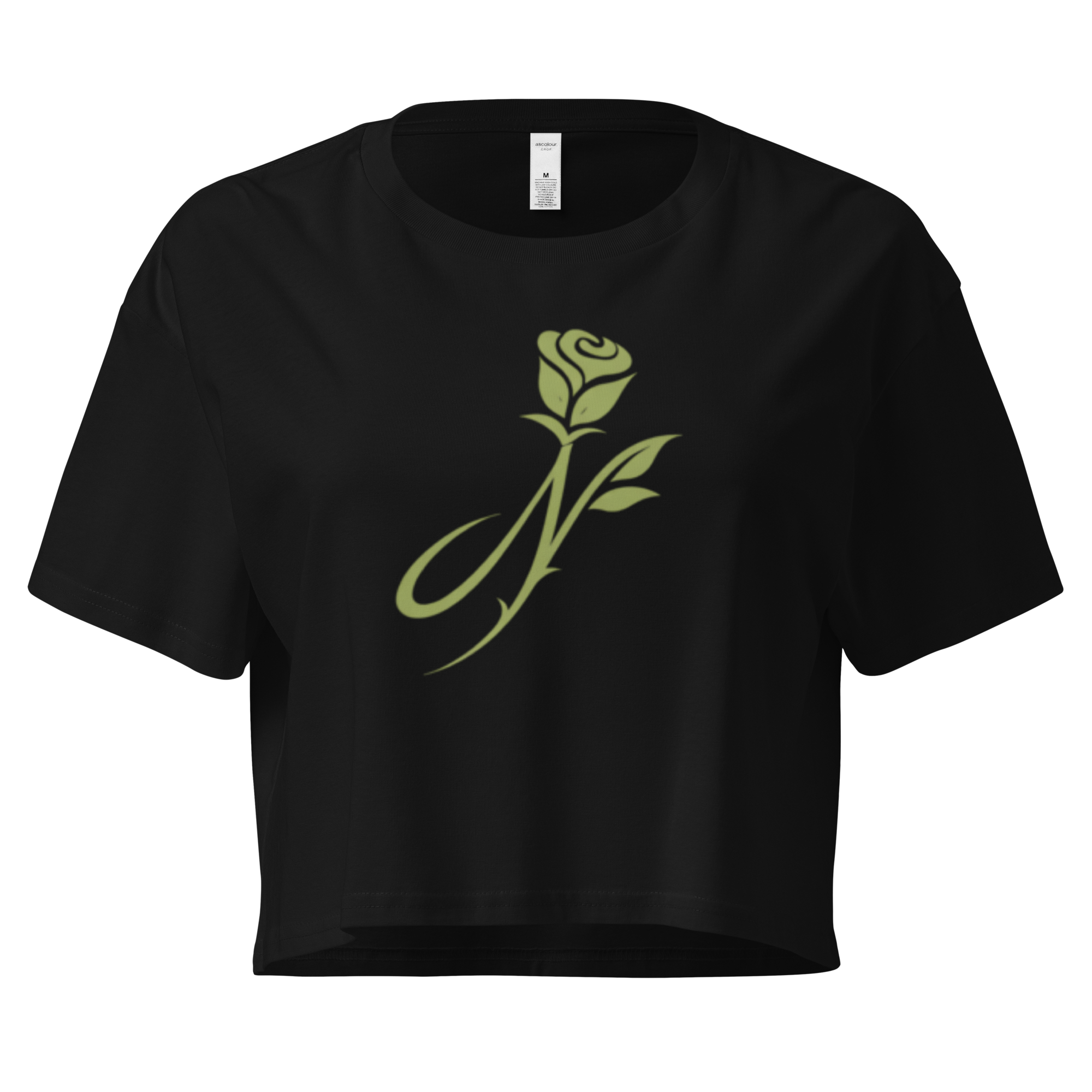 Green New Thorns crop top