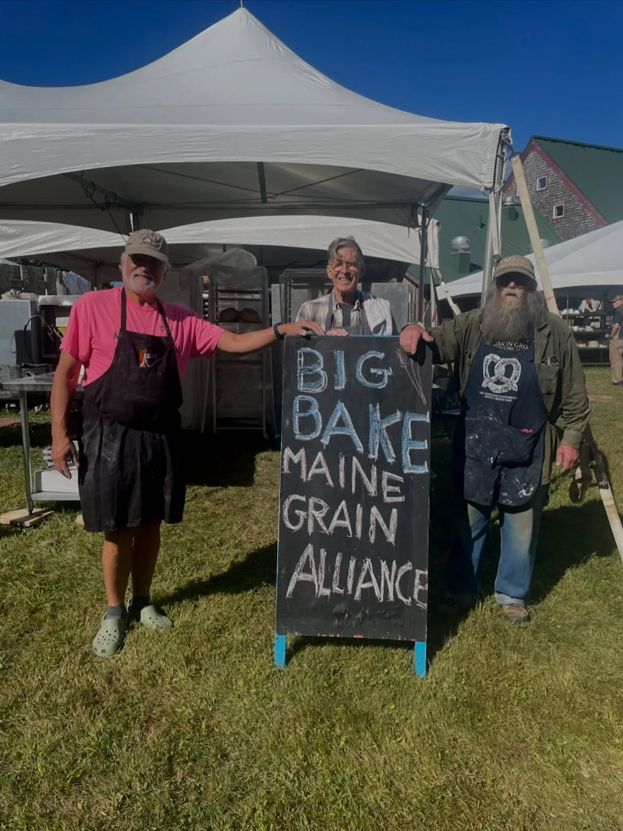 🍞✨ The Big Bake at the Common Ground Country Fair ✨🍞

Each year, the Maine Grain Alliance gathers a team of incredible bakers to lead The Big Bake&mdash;firing up our ovens to bake hundreds of loaves of fresh bread.

These loaves are given to the h