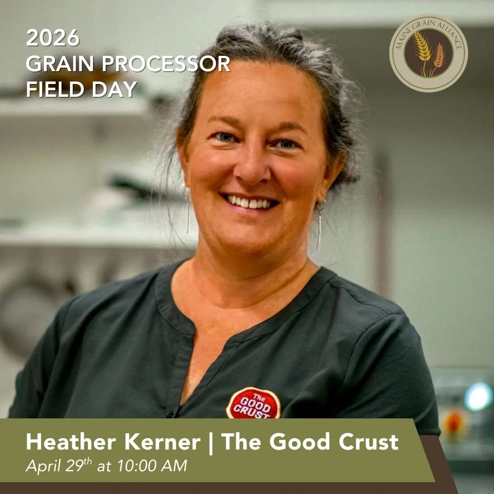 Join Heather Kerner on April 29th for a facility tour of @thegoodcrust.maine, a regionally-recognized dough producer using 100% Maine-grown grains!

This event is part of MGA&rsquo;s ongoing efforts to provide organic farmers &amp; grain growers with