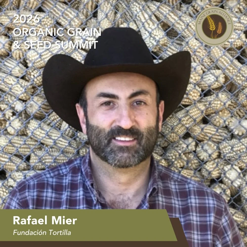 We&rsquo;re thrilled to welcome Rafael Mier as the keynote speaker for this year&rsquo;s Organic Grain &amp; Seed Summit!

🗓️ April 17-18, 2026

📍 Hinckley, Maine

🎟️ Link in bio!

Originally from Mexico City, Rafael is an activist for agriculture