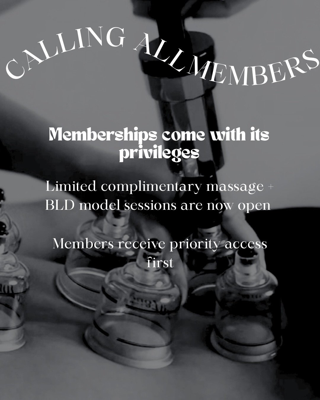 A little something for our members 🤍

As Remedy continues growing behind the scenes, we&rsquo;ve opened a limited number of complimentary massage + BLD model sessions connected to upcoming trainings and continued education within the studio.

Member