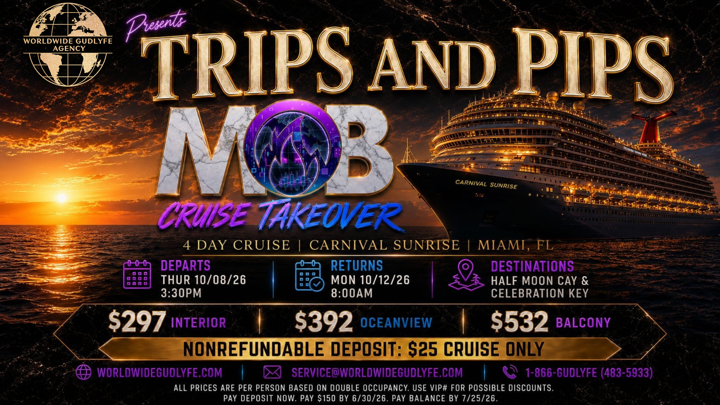 Trips & Pips: MOB Cruise Edition Oct 8-12, 2026