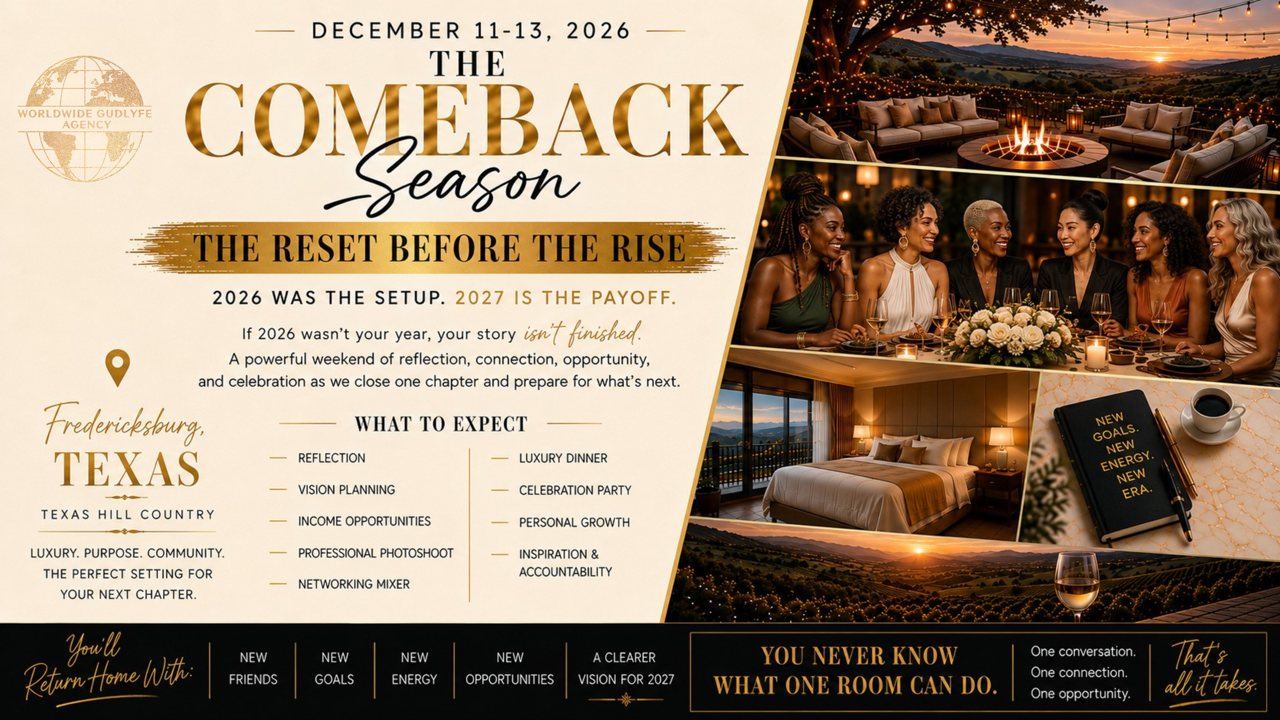 The Comeback Season Experience Dec 11-13, 2026