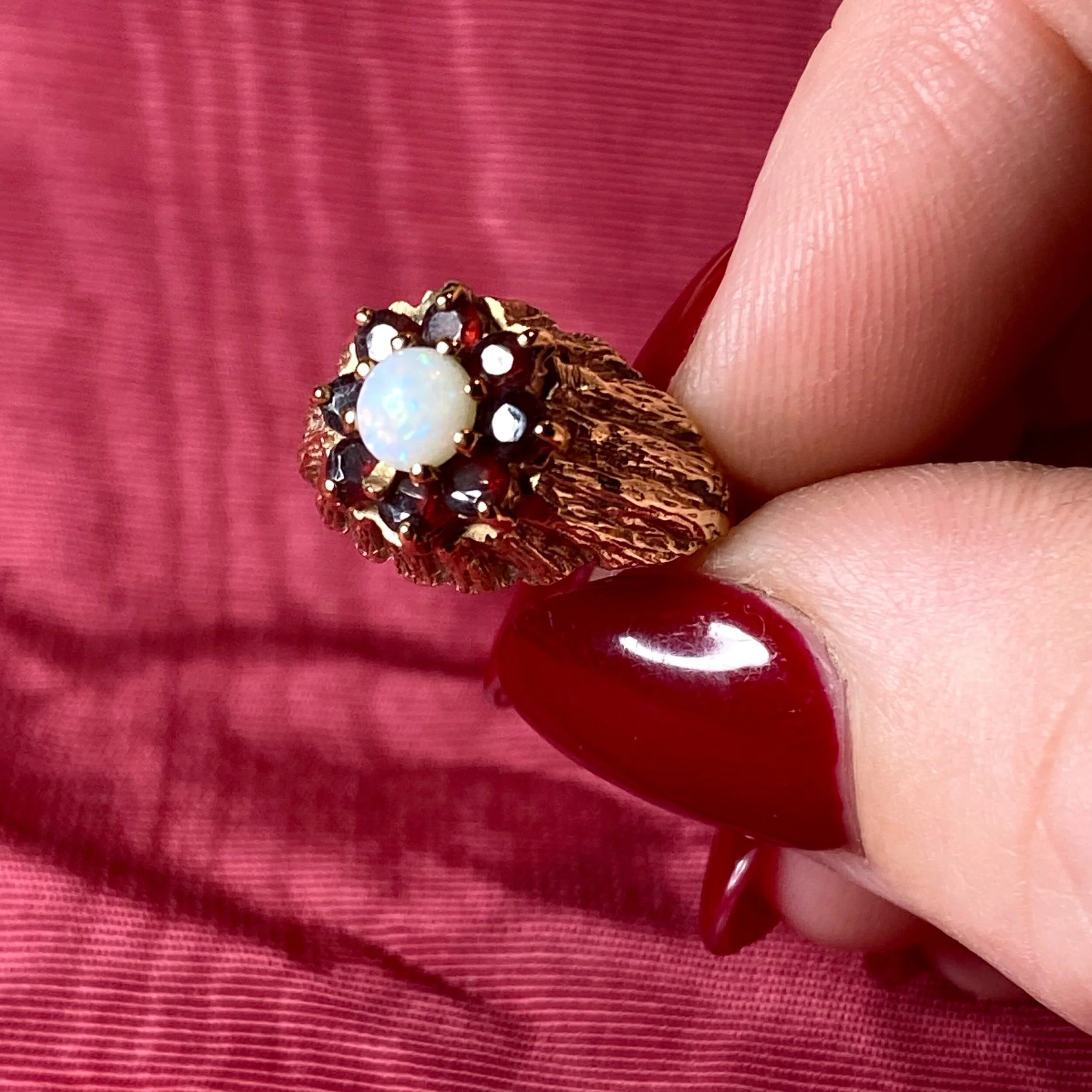 Avon garnet deals ring