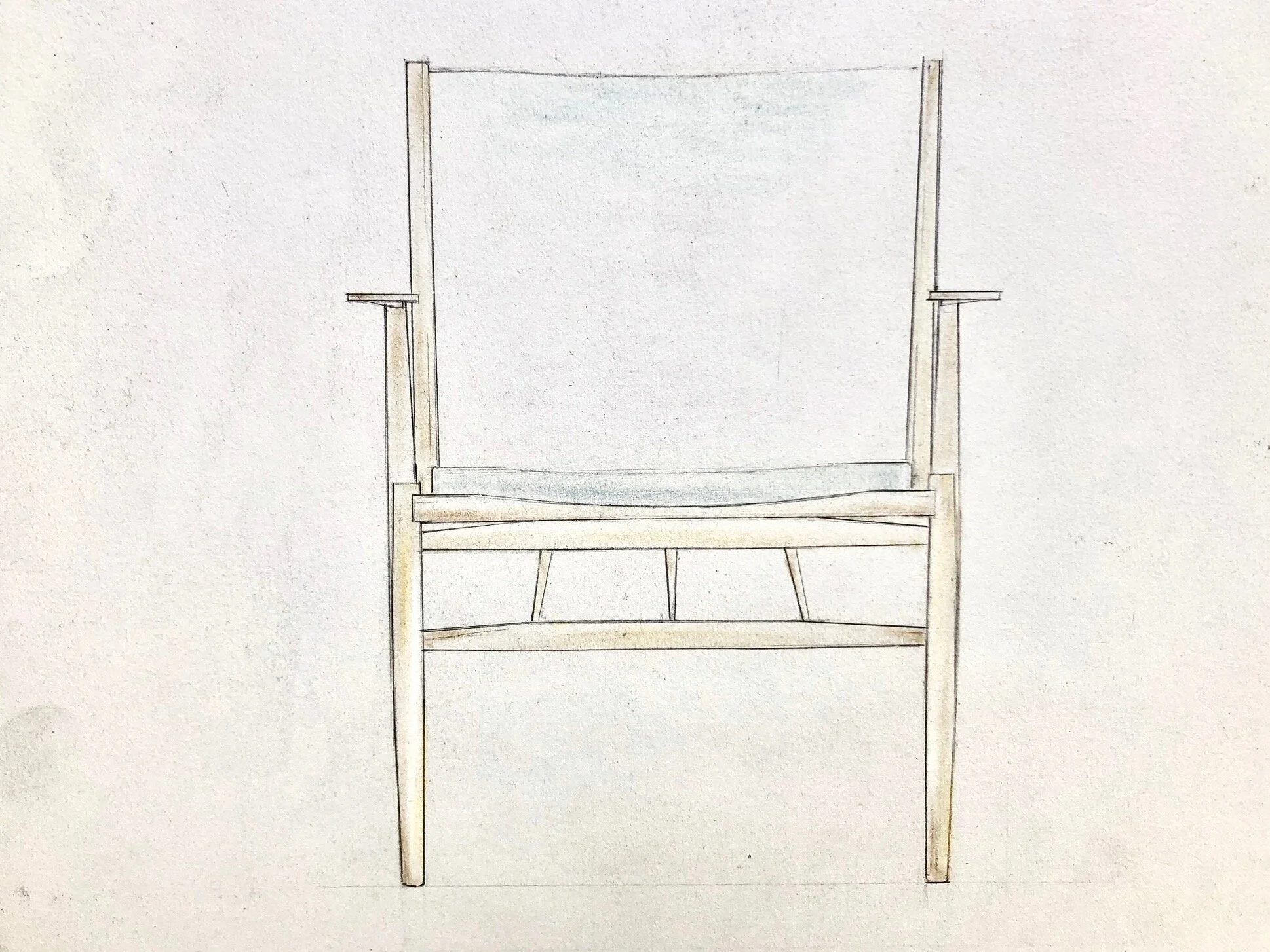 drawing meditation chair 