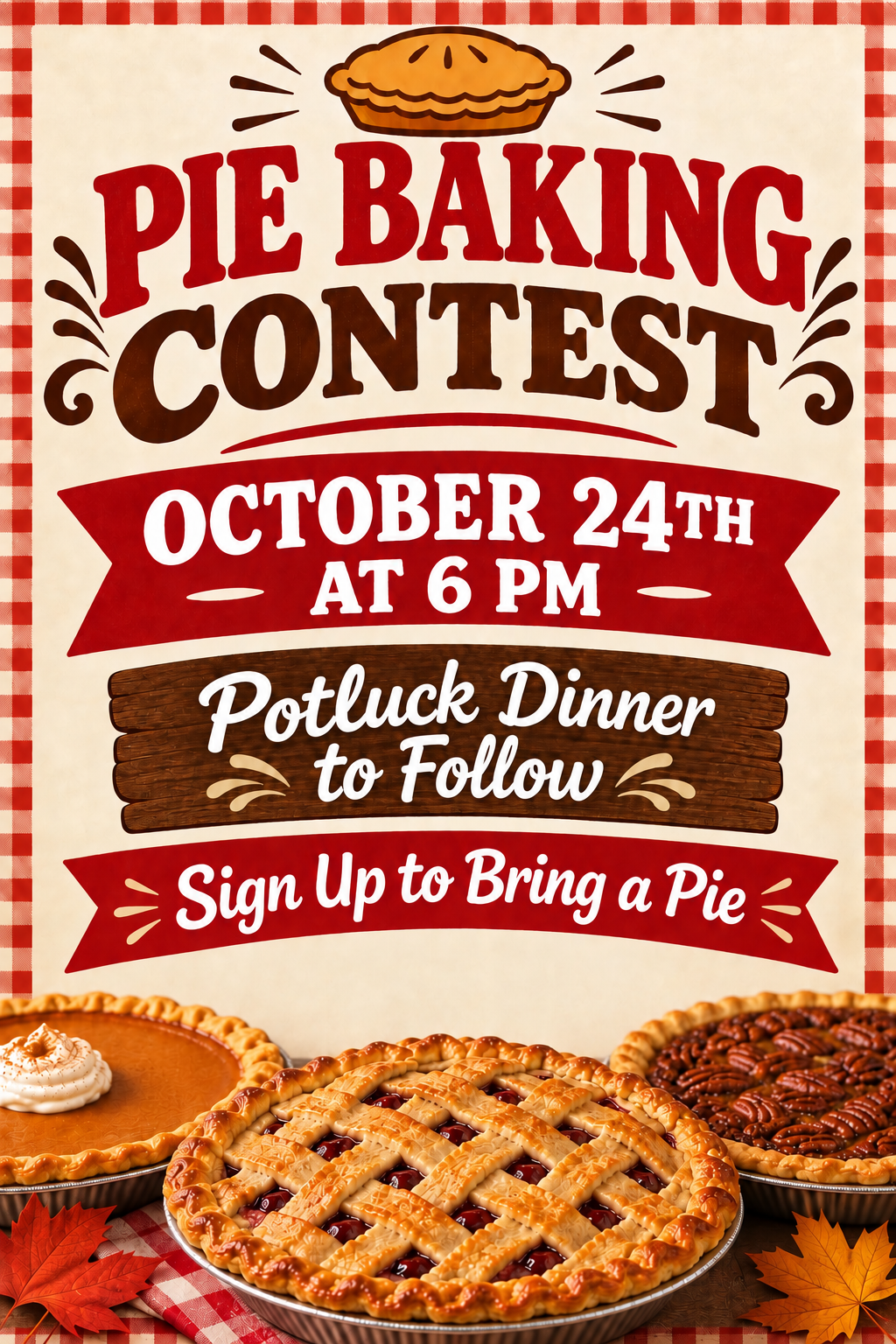 Pie Baking Contest