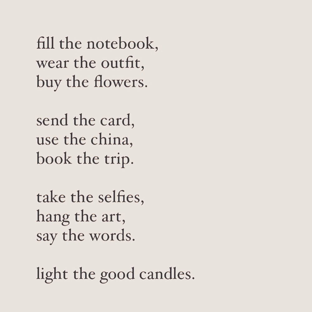 Do the things that elicit your &lsquo;glimmers,&rsquo; those moments that bring joy and remind you of your magic when you forget. 

A concept so important to us, we built a business around it 🤍

#glimmers #burnthegoodcandles #usethenotebook #makeyou