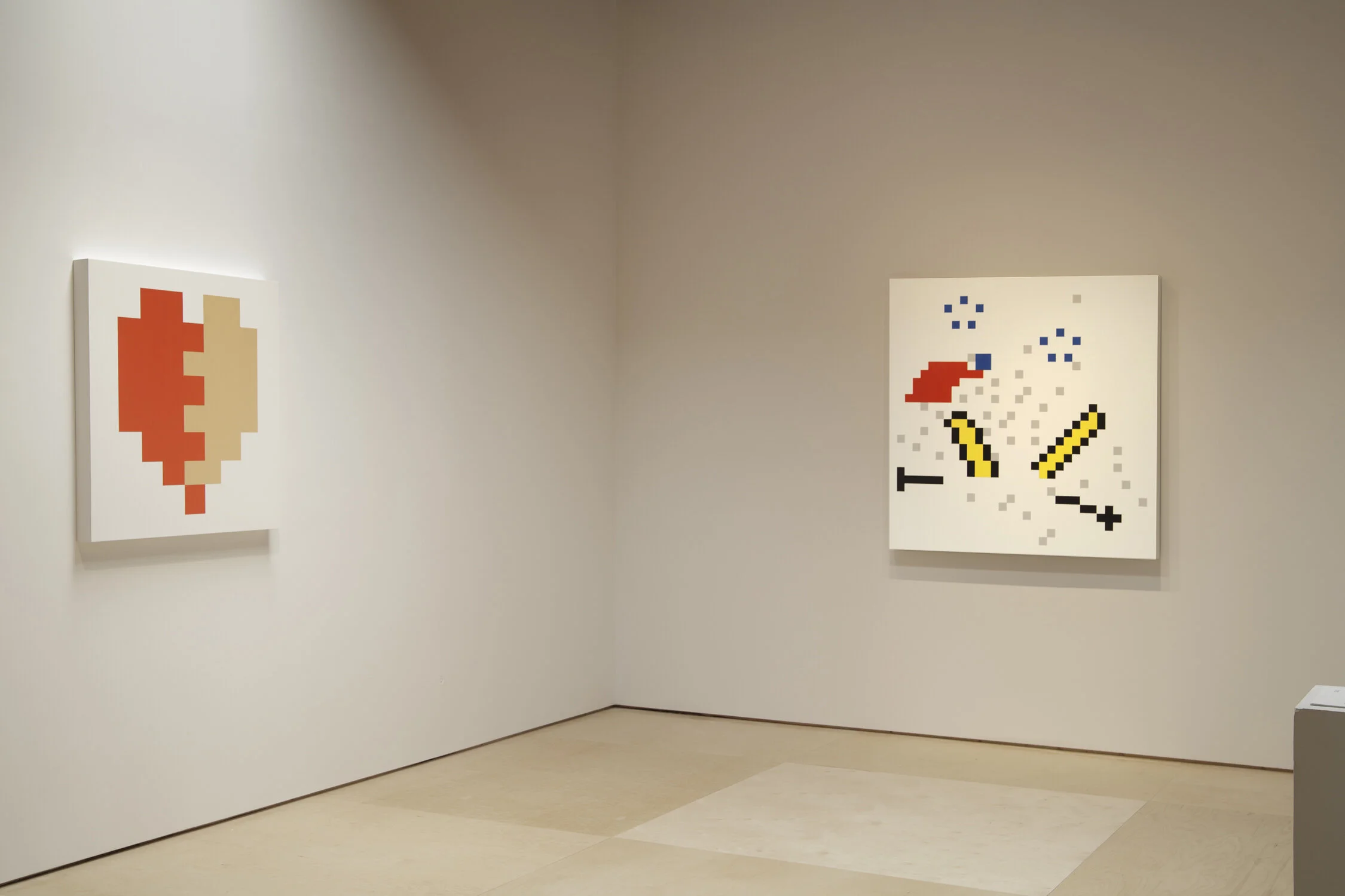 Michael Edward Miller OUCH! , 2015, spray paint on panel, 48 x 48 inches