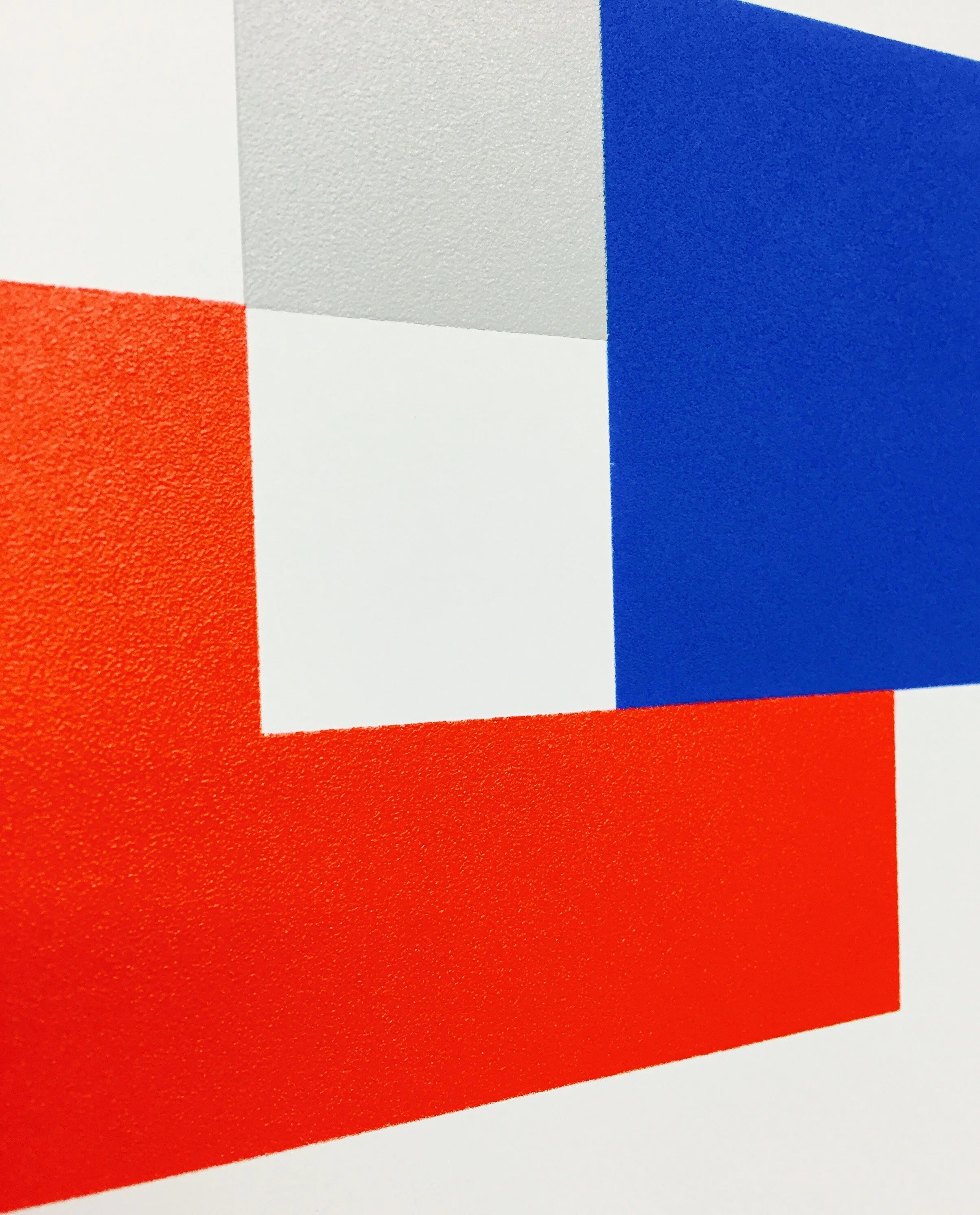 Michael Edward Miller OUCH! (texture detail) , 2015, spray paint on panel, 48 x 48 inches