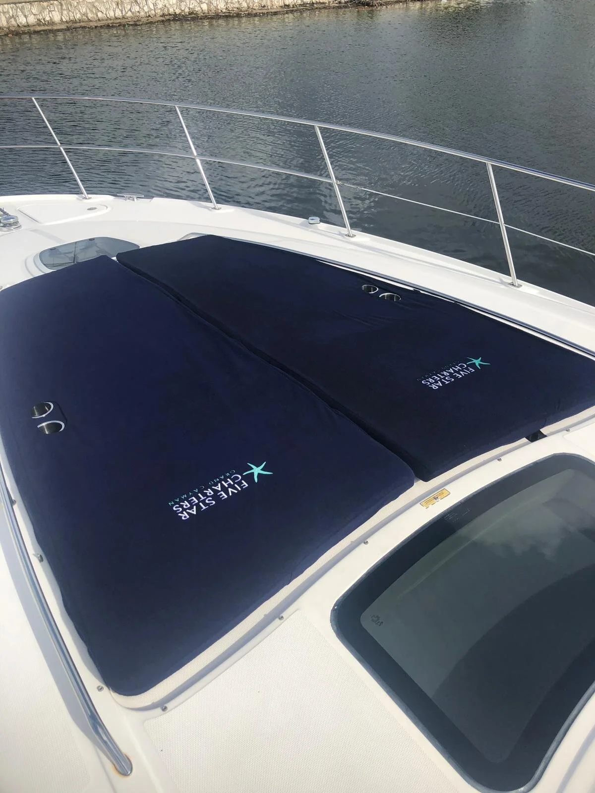 Embroidered Sunbrella terry covers
