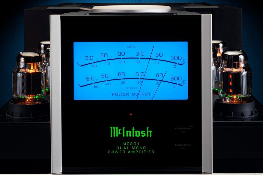 The McIntosh MC901 Dual Mono Amplifier is a groundbreaking fusion of vacuum tubes' warmth and solid-state precision through our Hybrid Drive technology. 

With 300 Watts via their Unity Coupled Circuit for impedance-independent speaker performance, a