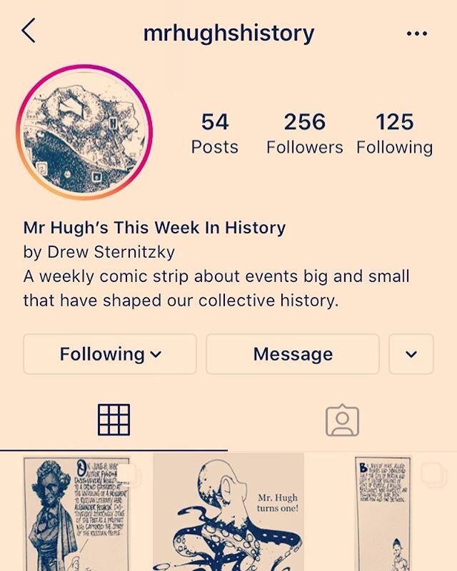 If you appreciate &ldquo;Zeke&rsquo;s Guide to History&rdquo; comics, you&rsquo;ll LOVE the history comics produced by @mrhughshistory 
My art is simplified for kids, but this is cerebral stuff for adults. Simply put, you NEED to follow this guy. His