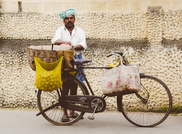 Street vendor in India