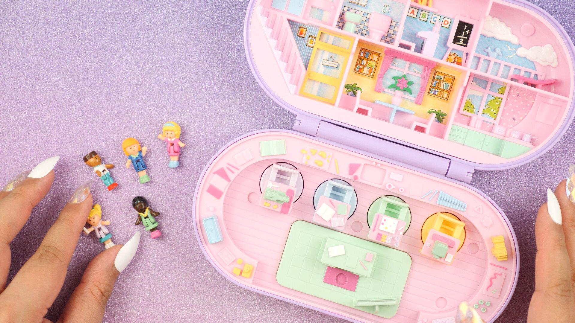 polly pocket stampin school
