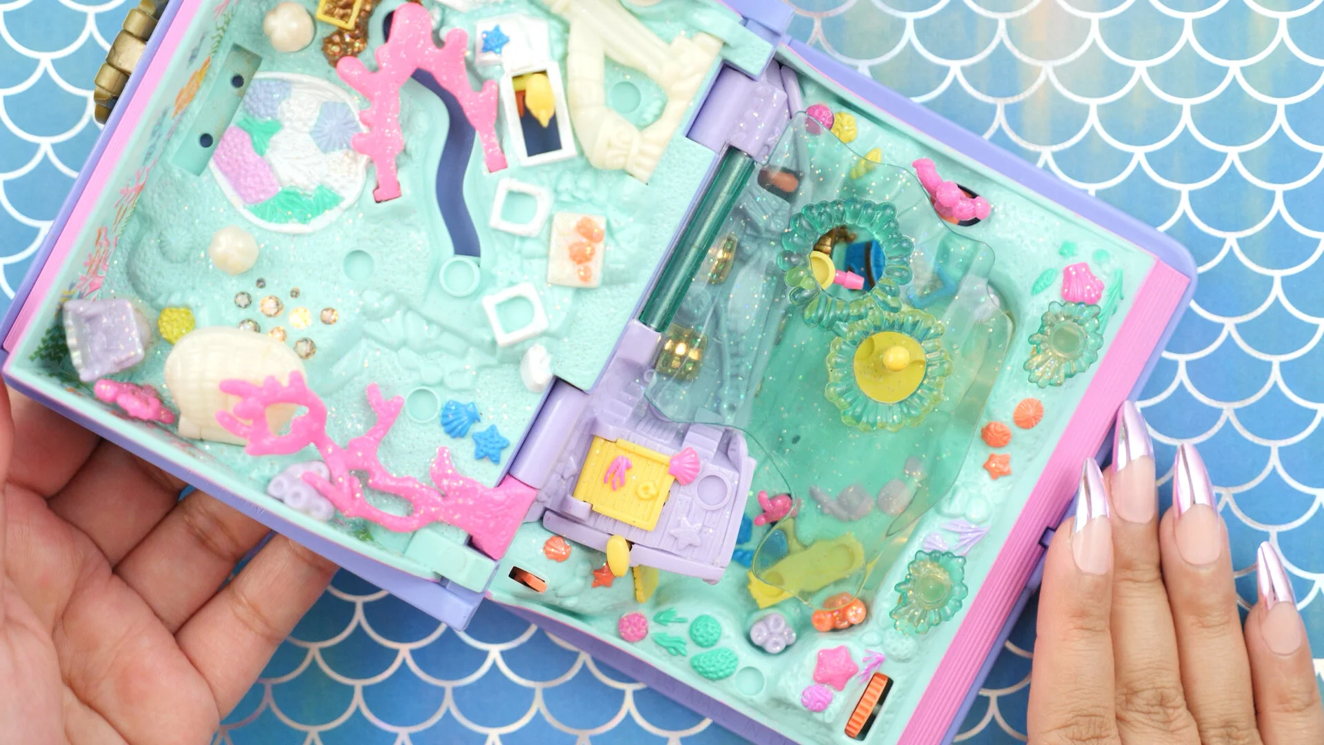 polly pocket sparkling mermaid adventure