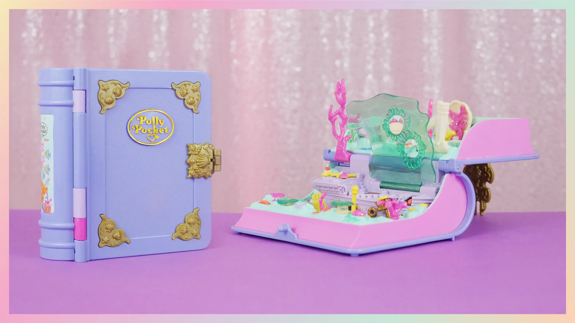 Livre Polly Pocket Bluebird 1995 - Sparkling Mermaid Adventure (Aventure Sirène)