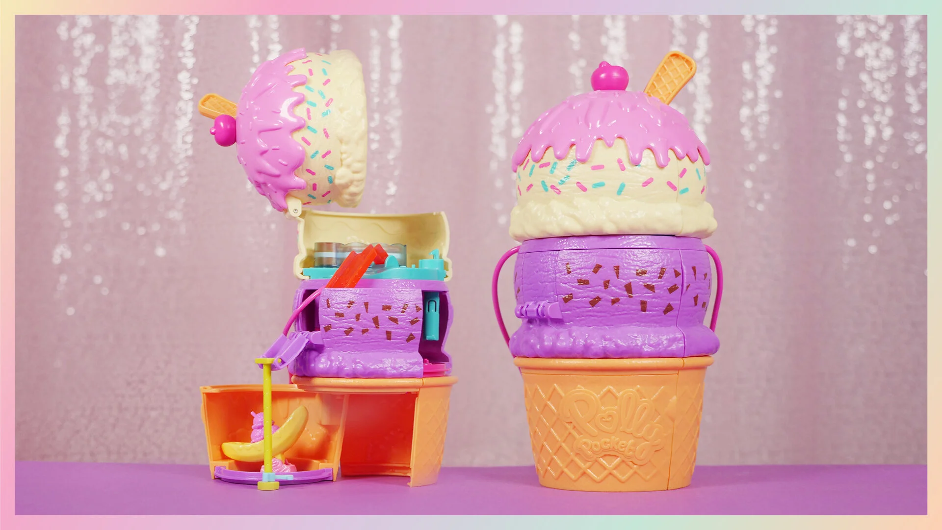Polly Pocket Spin 'n Surprise Ice Cream Purse Kerchie
