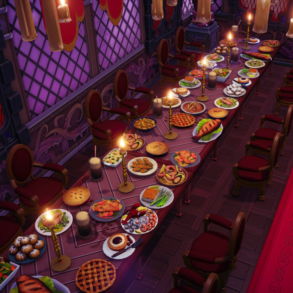 Harry Potter Great Hall Build & Tour, Dreamlight Valley Decorating Ideas &  Tips