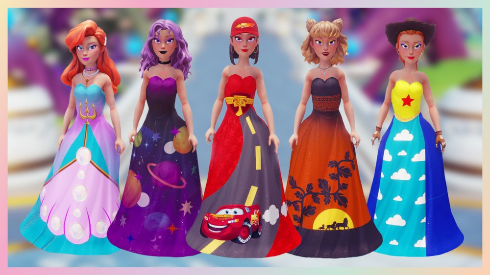 Stunning handmade custom dolls of Disney Descendants 3 characters 