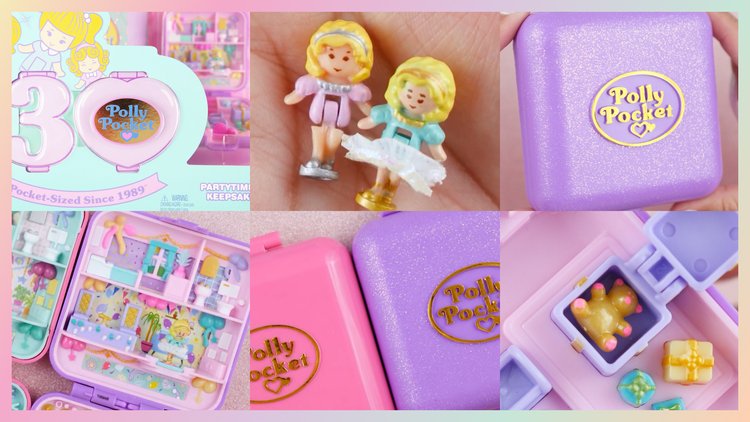 Vintage Polly Pocket 1989, Town House, Partytime Surprise, Play School,  Polly World, Wild Zoo World