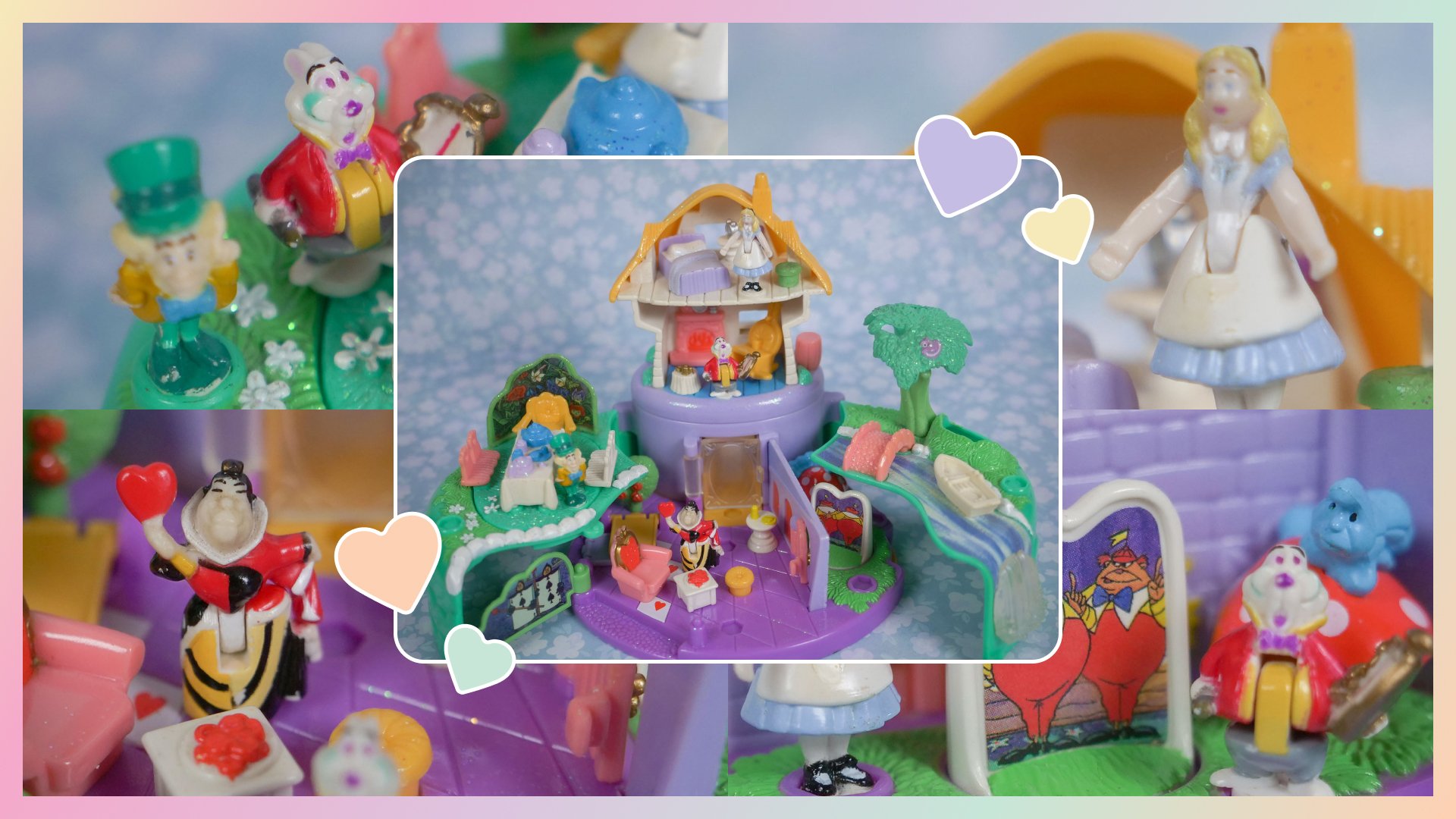 ✨SHOWCASE✨ Vintage Polly Pocket: Disney Alice in Wonderland Fantasy Fun (1996)