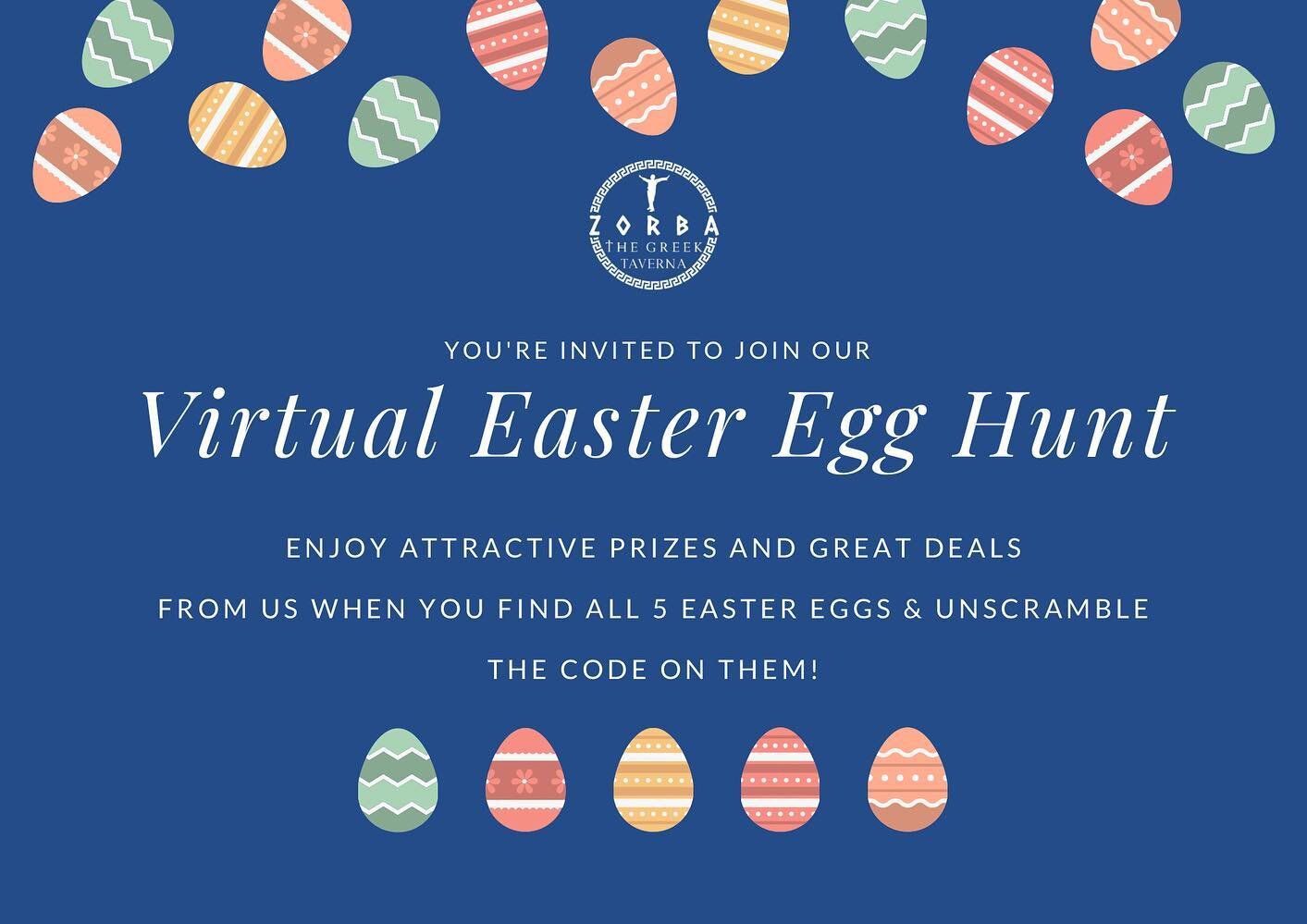 From now until 15 April, check out the Virtual Easter Egg hunt under our IG Stories Highlight &ldquo;Easter&rdquo; and on your website as well!

Win sweet deals when you find all five virtual eggs and unscramble the letters on them to form a five-let