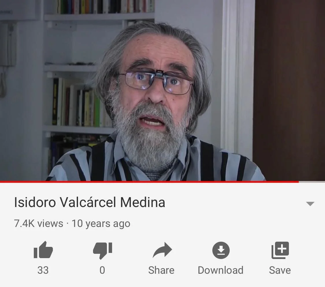 Isidoro Valcárcel Medina : "NO HAGÁIS VANGUARDIA ASIMILABLE POR LA POLÍTICA"