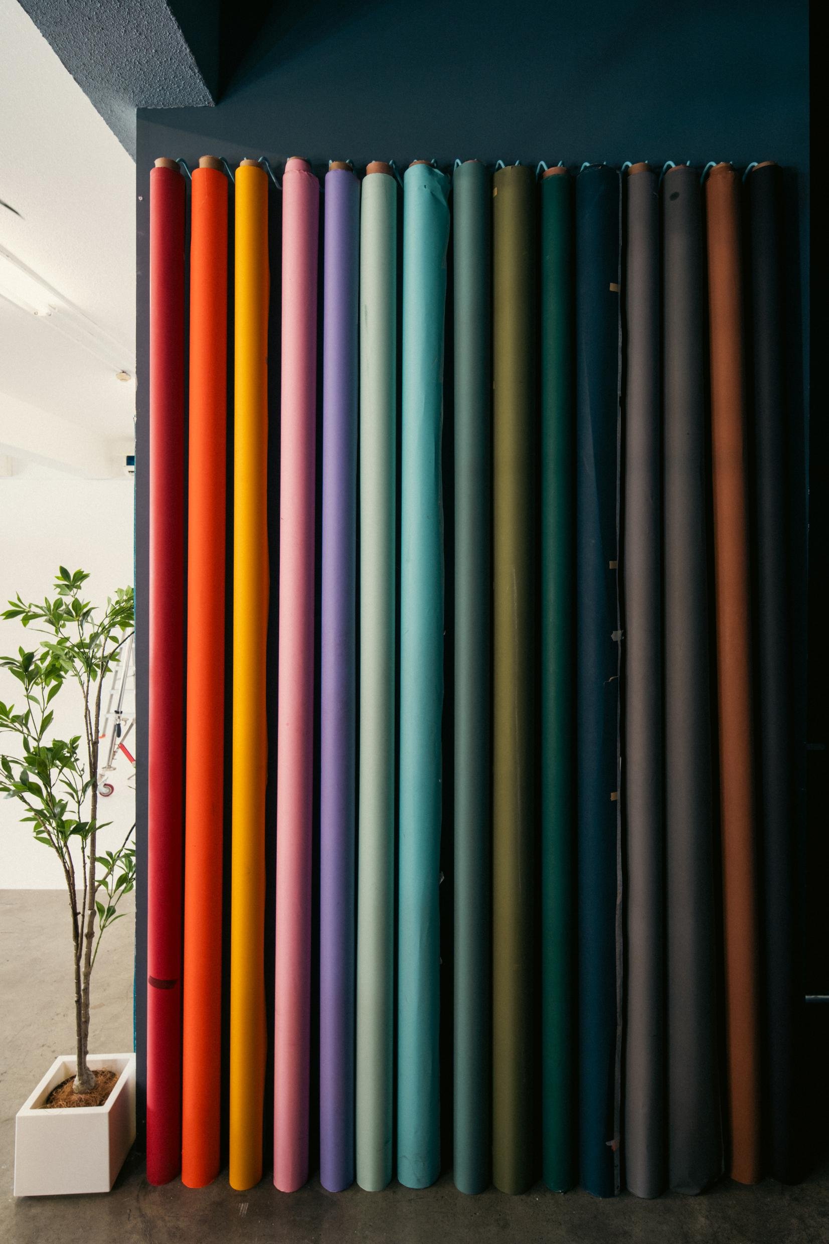 More than 15 coloured backdrops available for use at no additional costs