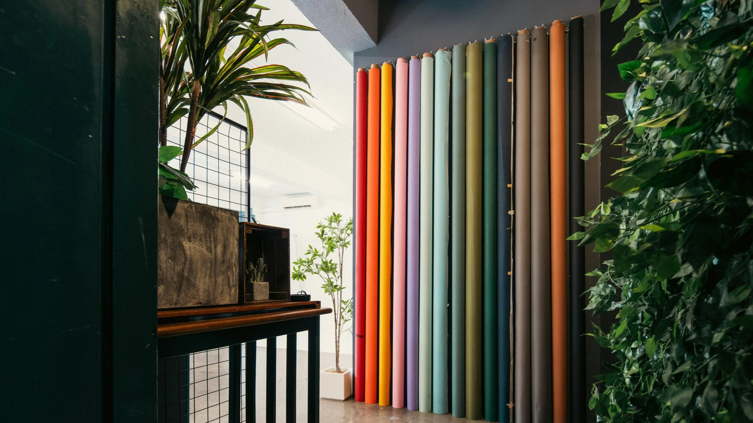 More than 15 coloured backdrops available for use at no additional costs
