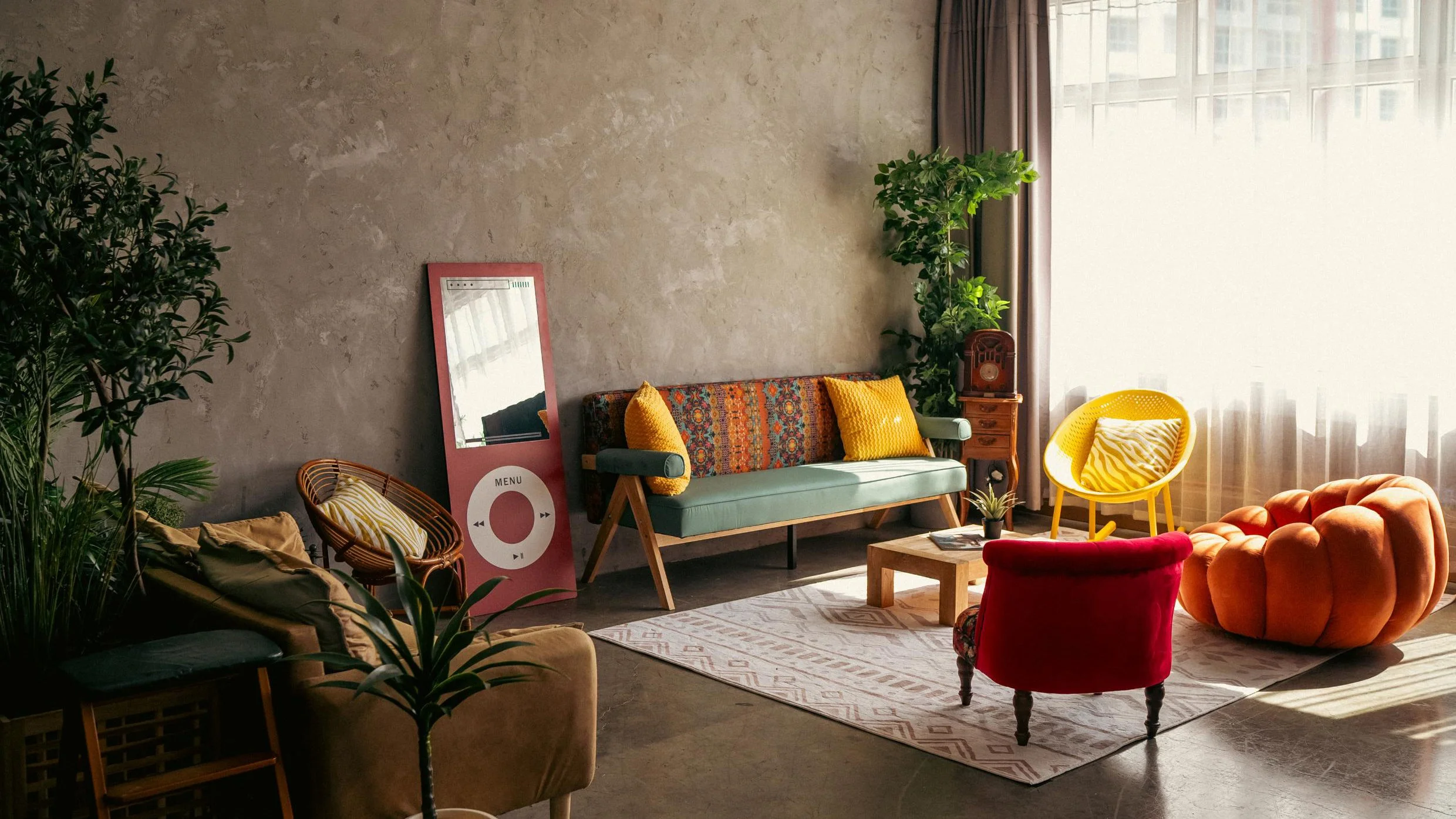 Additional sofa allowing for increased seating capacity