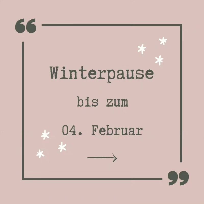 Winterpause
Ich bin sehr dankbar f&uuml;r ein so ein kreatives und inspirierendes Jahr 2023 mit dir hier bei Instagram, mit vielen lieben Kunden in der selbermacherei direkt und bei Etsy online und nat&uuml;rlich mit allen tollen Workshop-TeilnehmerI