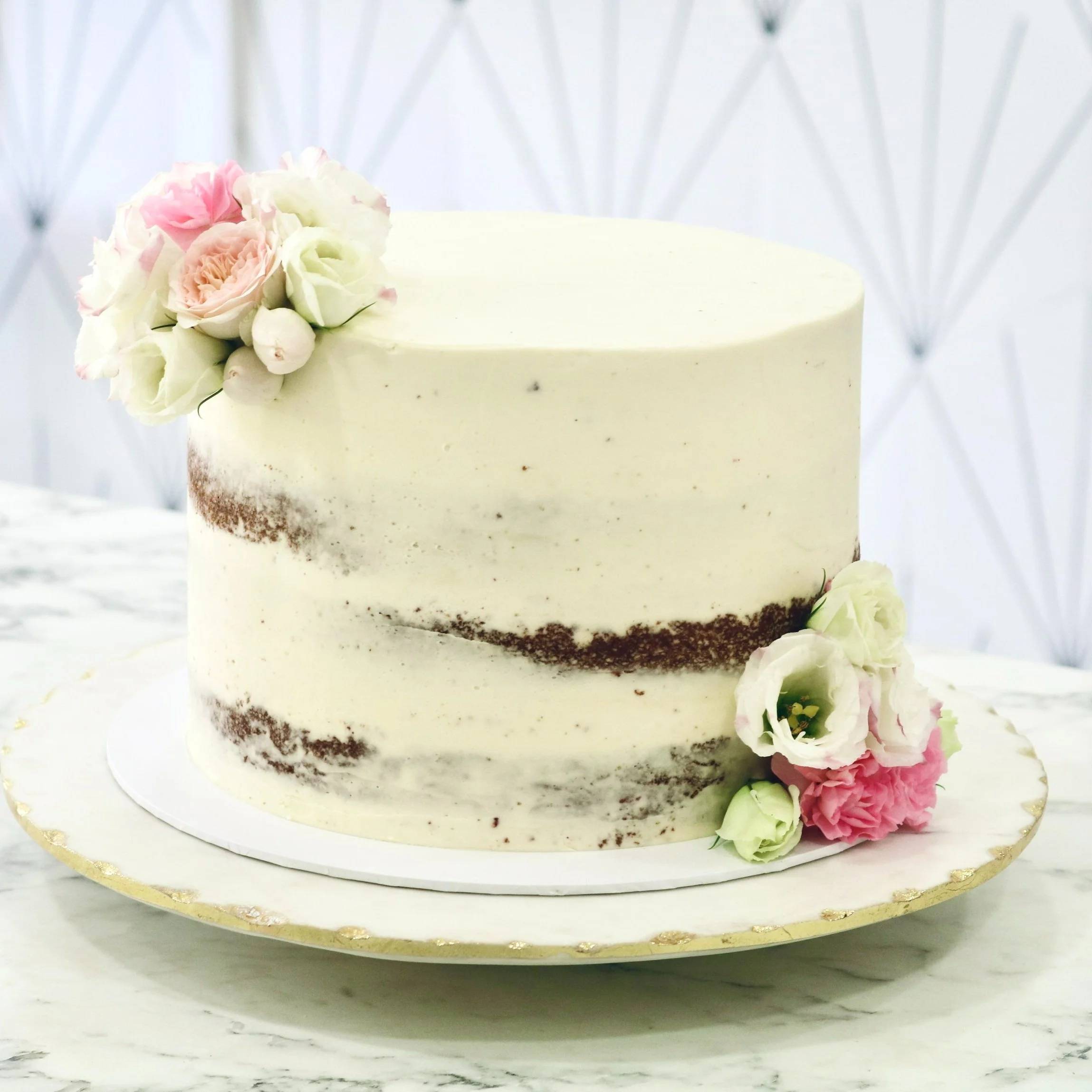 Millie | 3 Tiered Vintage Wedding Cake | Em Cakes