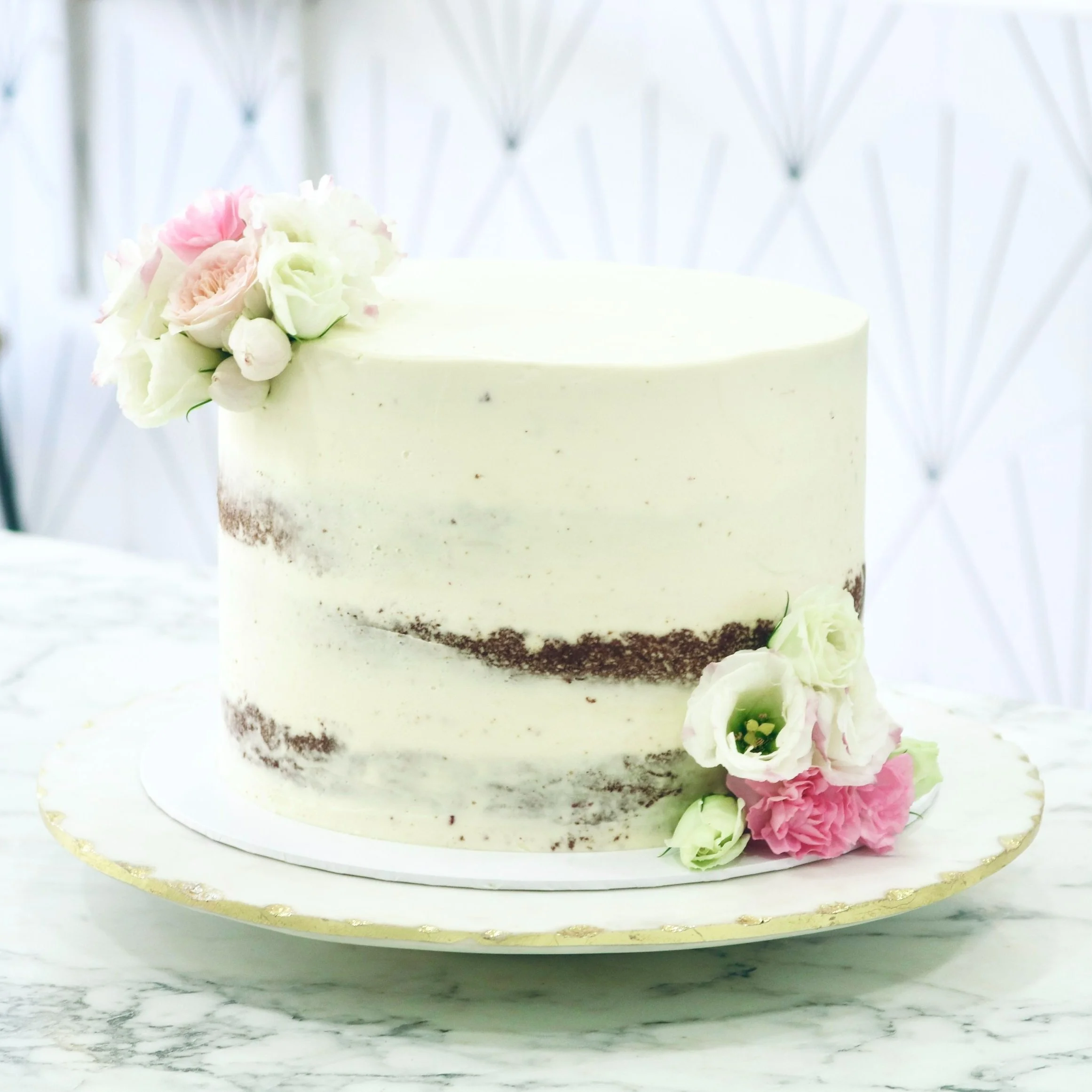 Millie | 3 Tiered Vintage Wedding Cake | Em Cakes