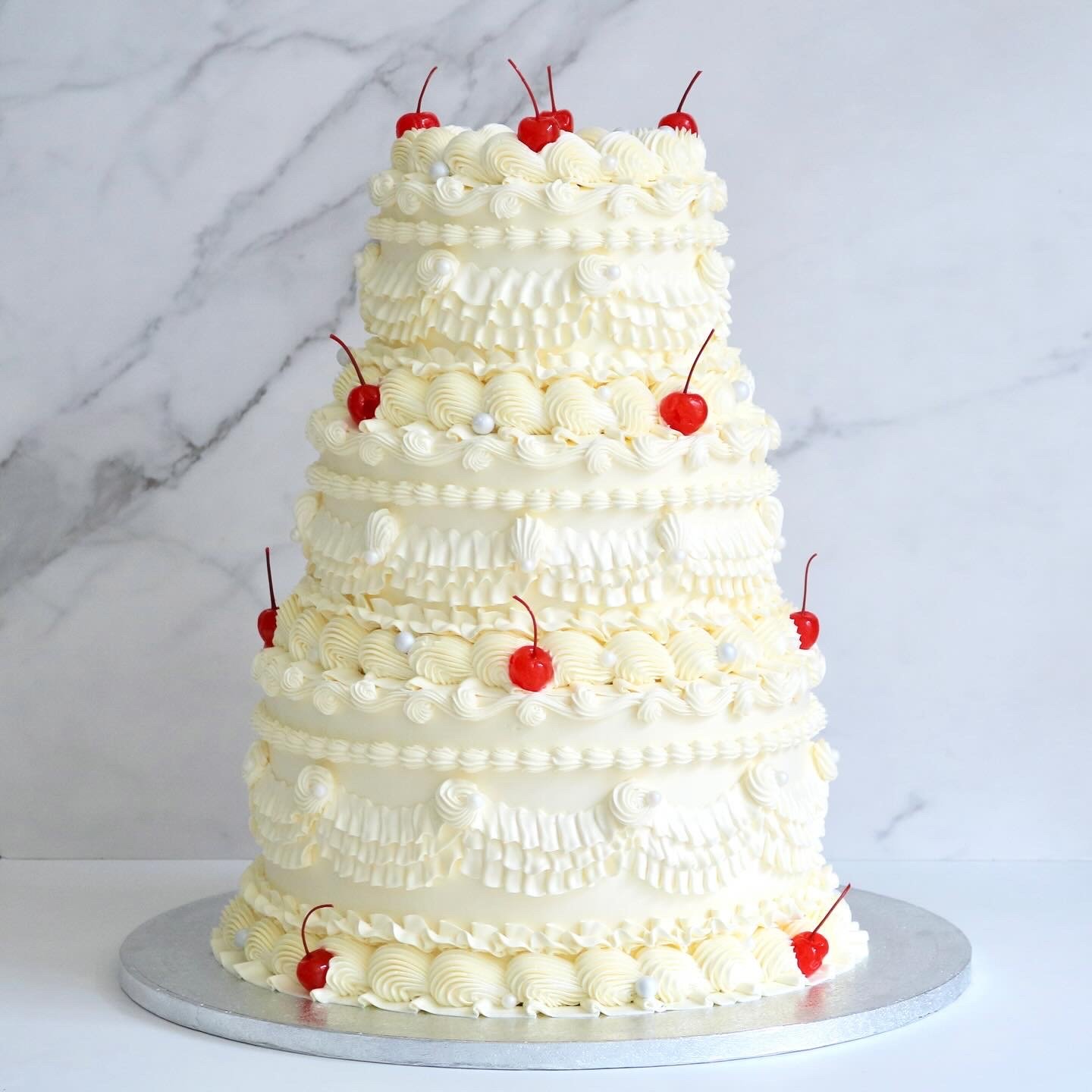 3 tiered vintage wedding cake in London