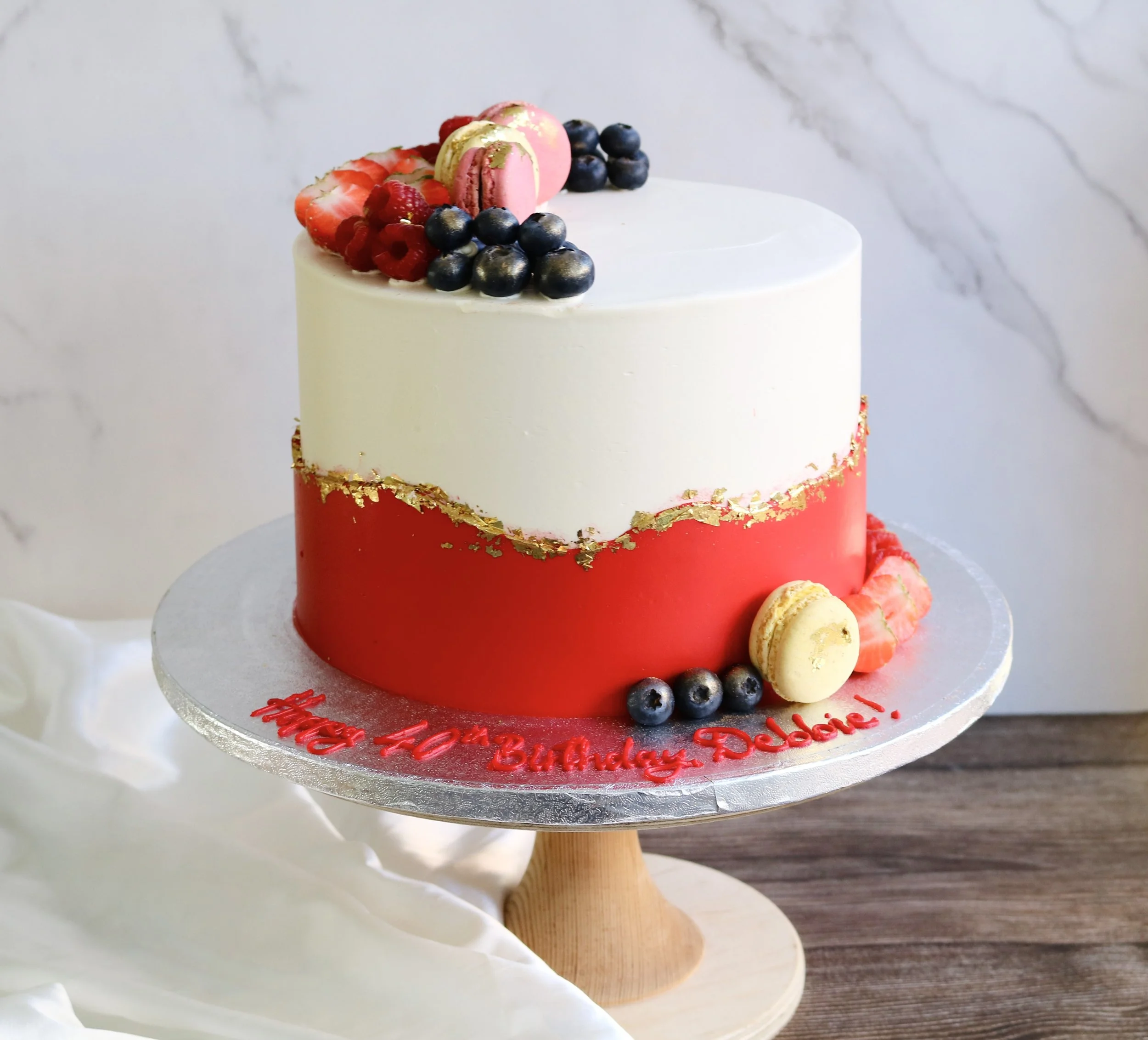 Golden Fault Line Cake