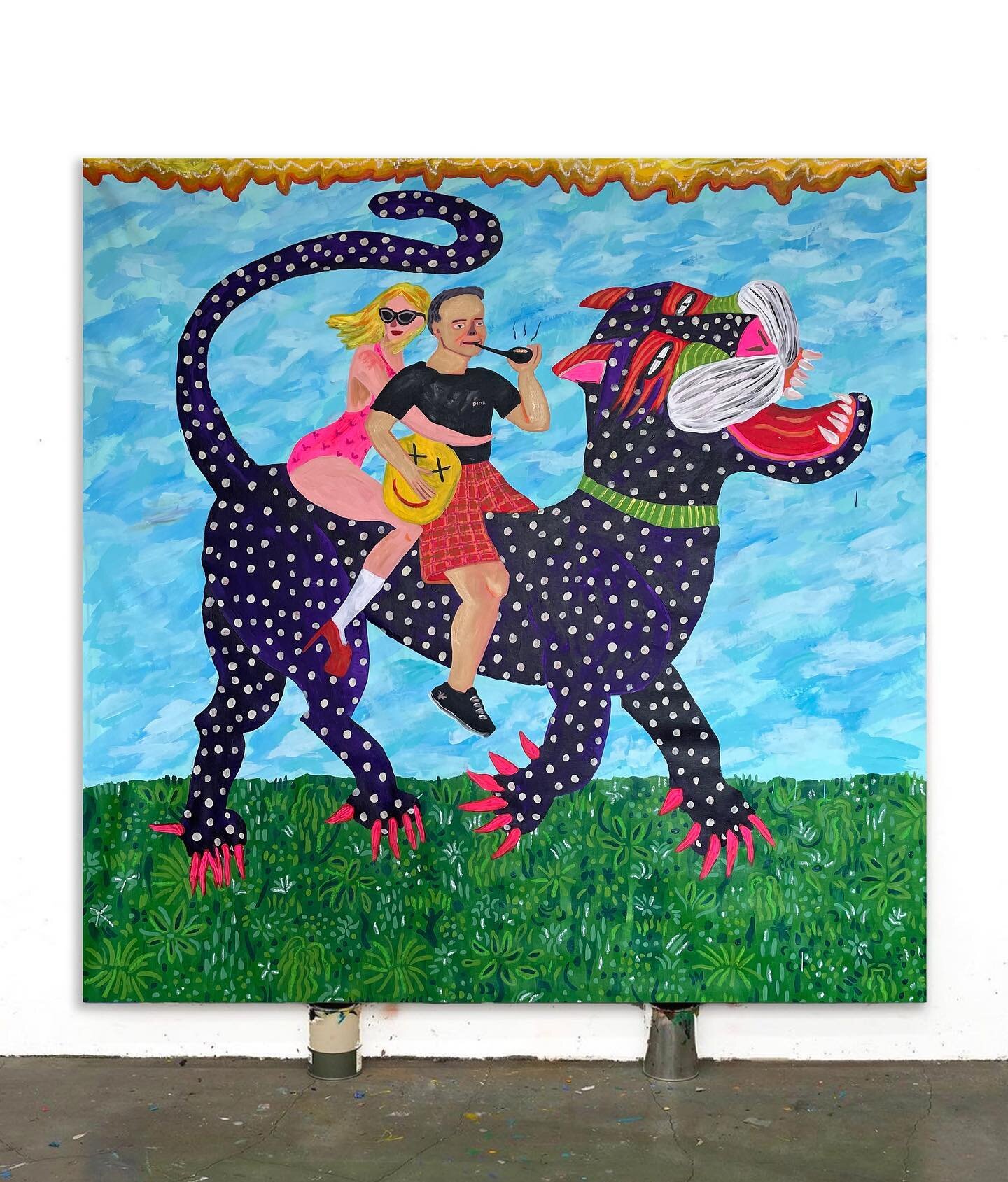&ldquo;Collector on the tiger&rdquo; 145x145cm