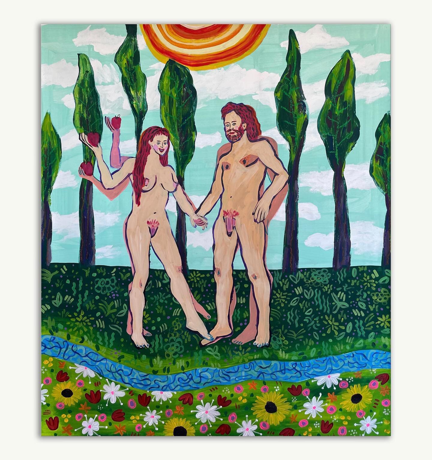 &ldquo;Three-armed Eve &amp; Adam&rdquo; another work from the &ldquo;Heaven on Earth&rdquo; series. 
110x92cm, canvas