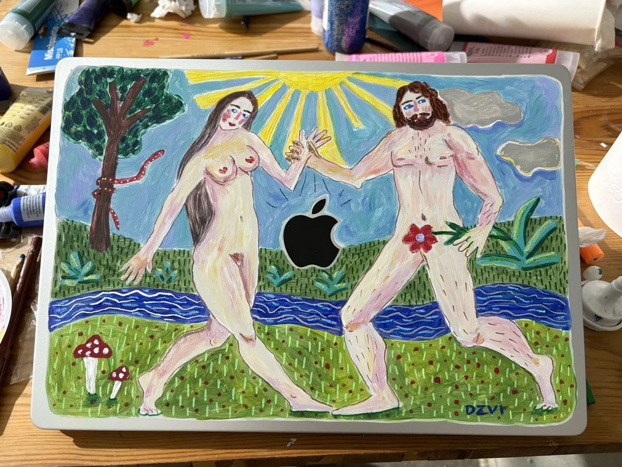 Custom Macbook hand-painting 2025 