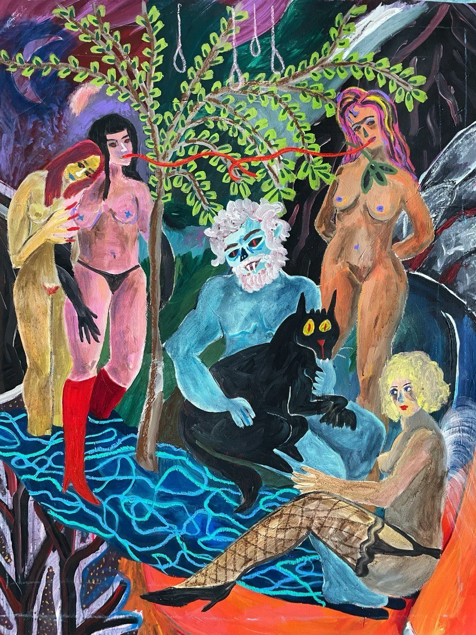 the wolves and the lamb 94x78cm.jpeg