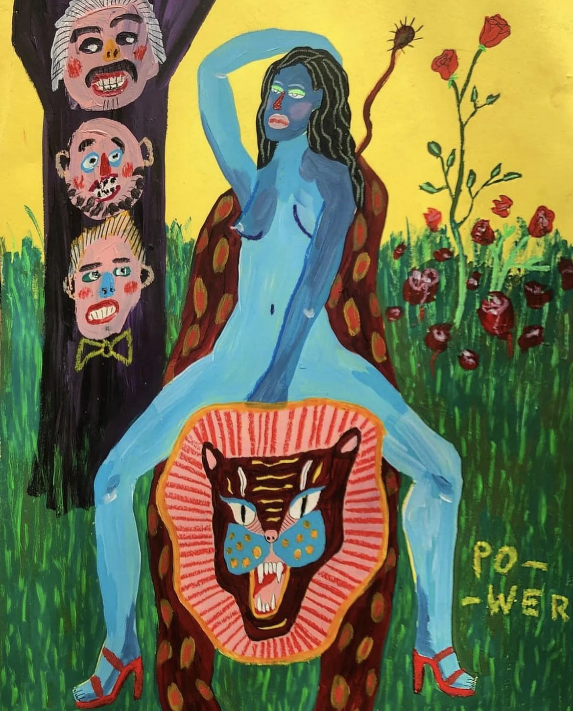 girl on the lion 50x35.jpg