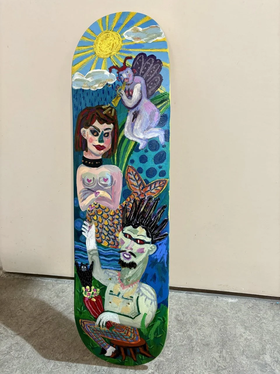 Custom hand-painted skateboards 2024