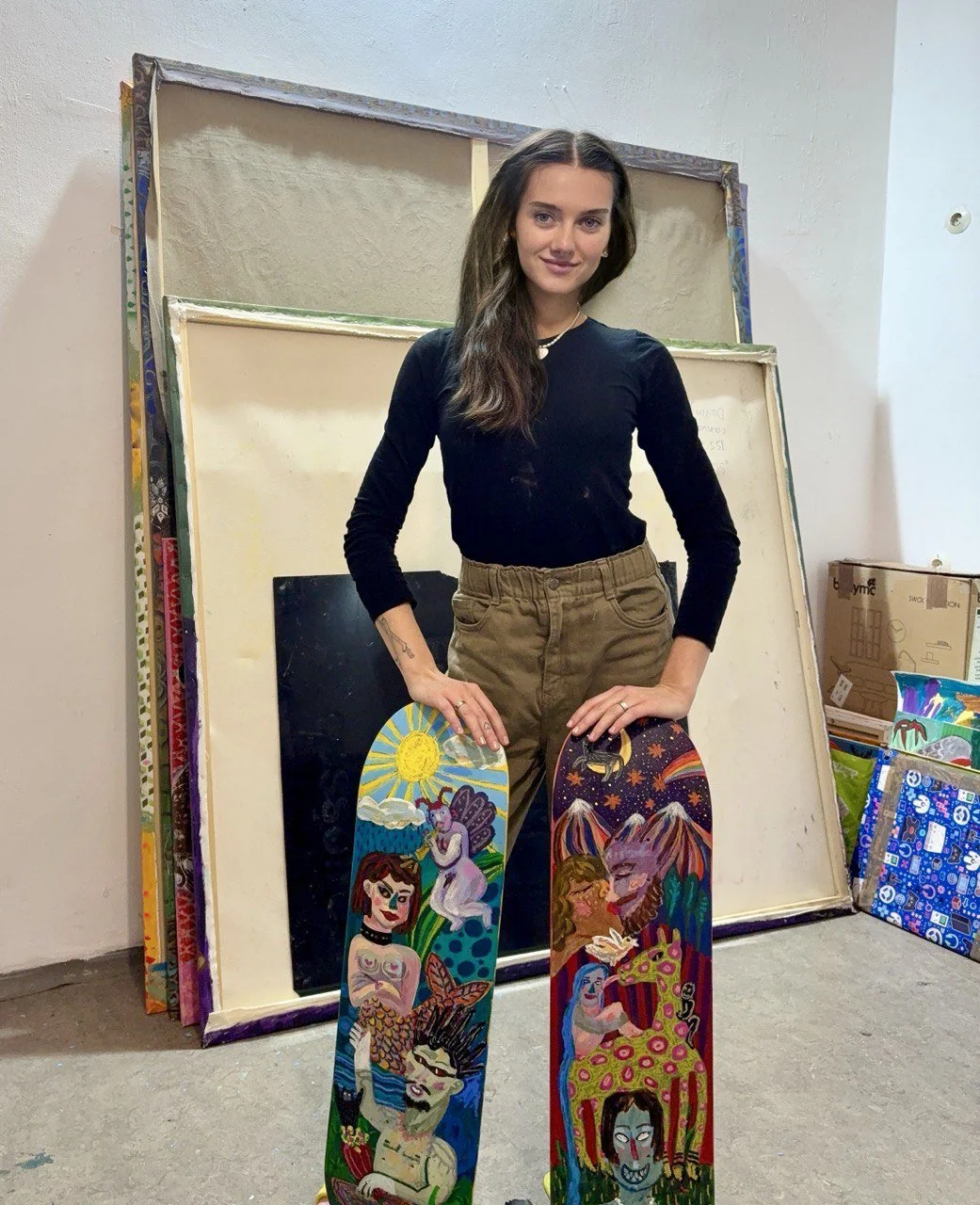 Custom hand-painted skateboards 2024