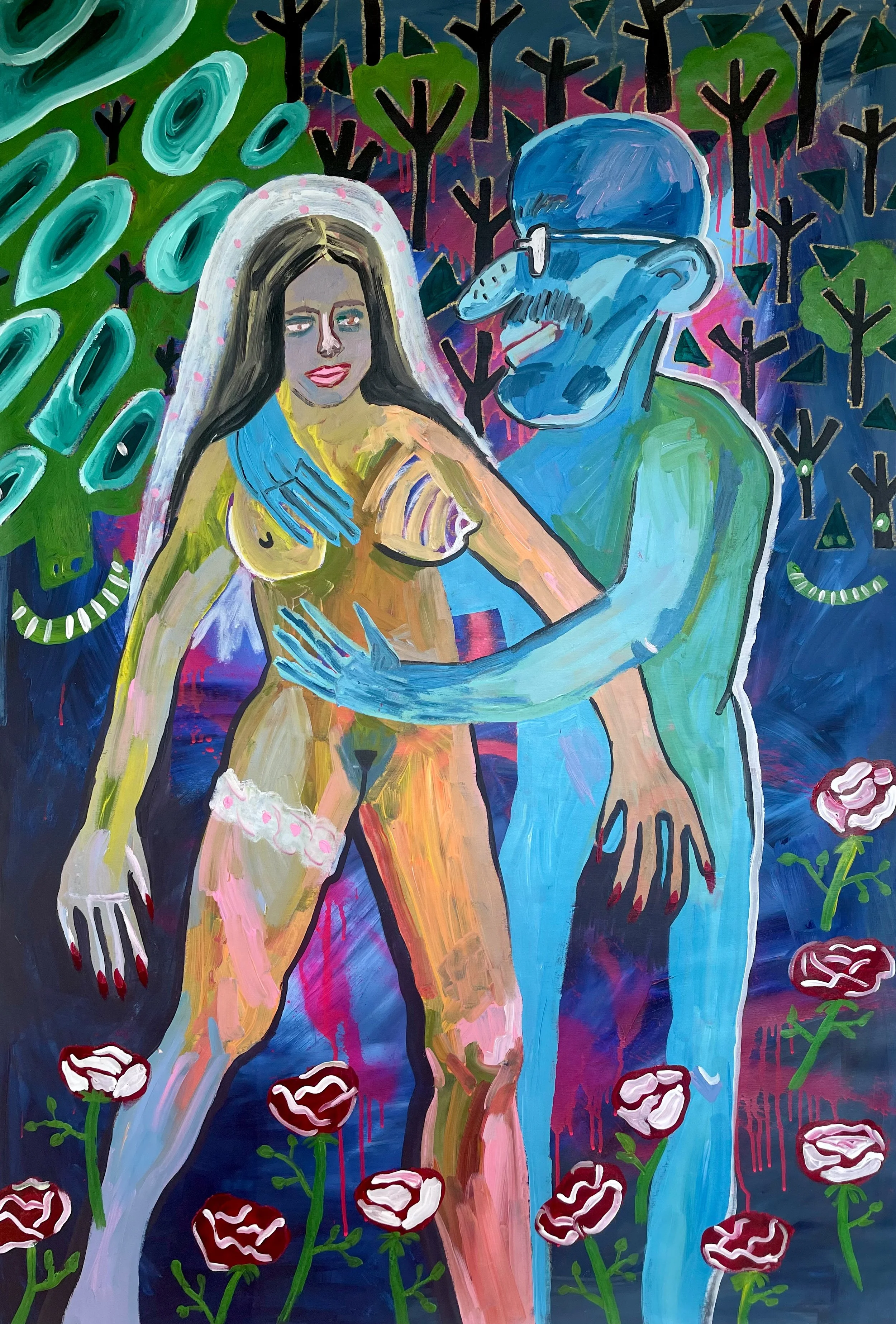 wedding night_150x100cm, canvas,acr.jpg