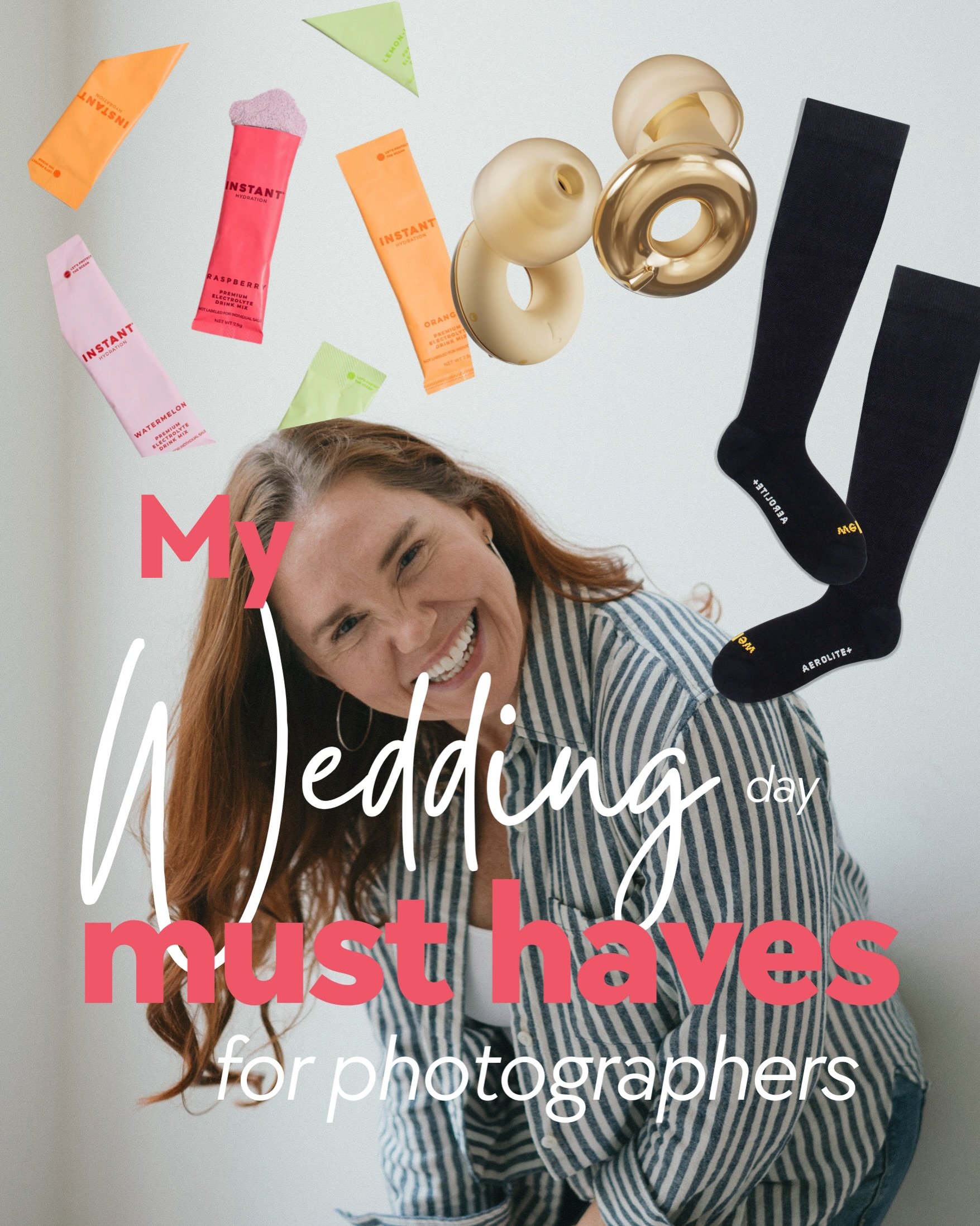 We have all had the wedding hangover the next day, but these three things have really helped! My three non-negotiable for a wedding day:

1. Instant hydration and water!! I love the flavors of instant hydration and that they are not full of sugar! 

