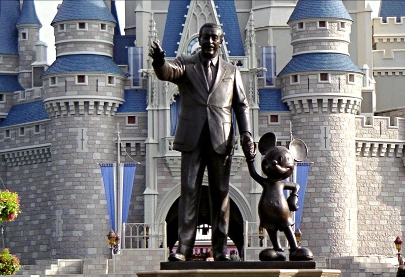 Walt Disney and Mickey Sculpture