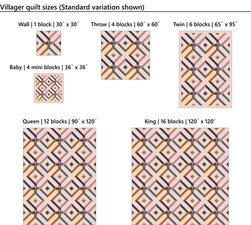 Villager quilt pattern — Eudaimonia Studio