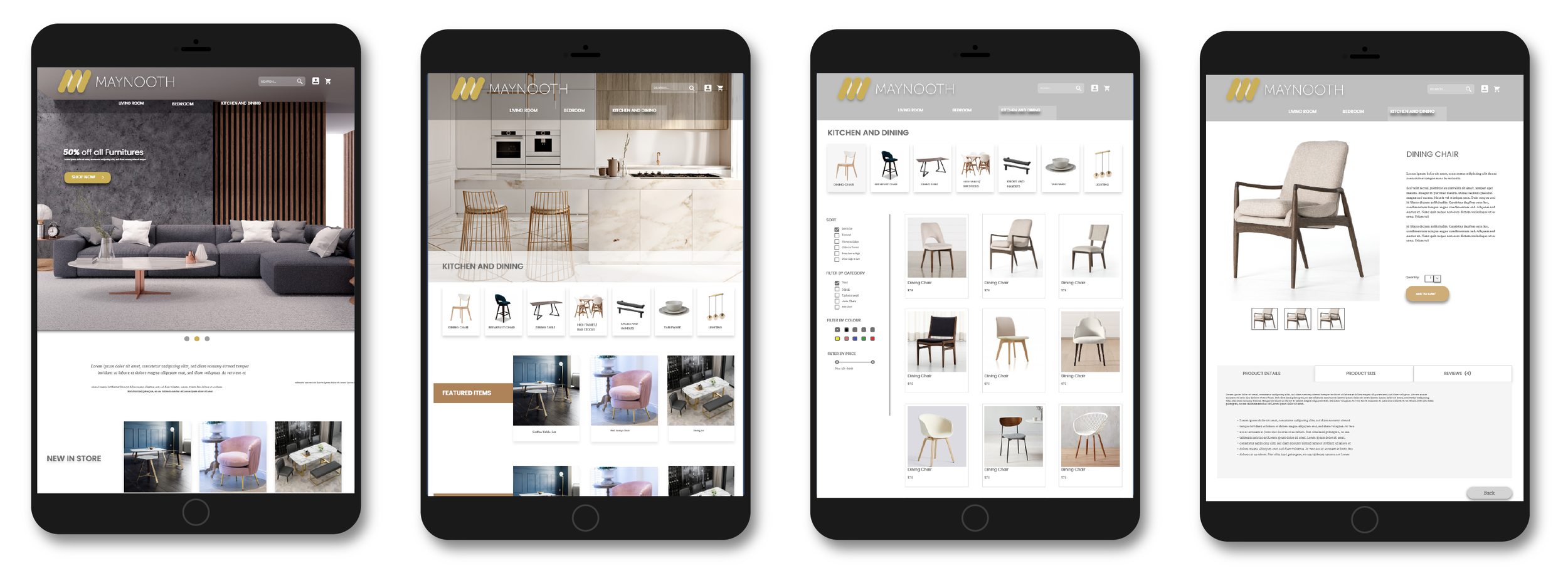 This website is not a real furniture store. ALL of the photos are not mine and are borrowed for prototyping purposes.