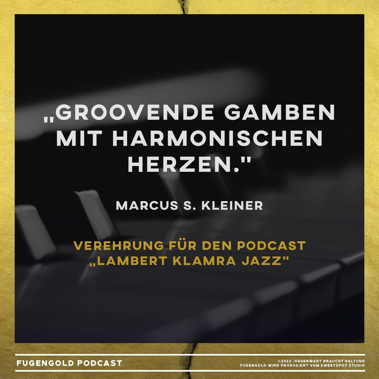 Verehrung von @marcus.s.kleiner f&uuml;r den #podcast &bdquo;Lambert Klamra Jazz&ldquo; (@listentolambert @felixweigstergram @gregorklamramusic) &quot;Groovende Gamben mit harmonischen Herzen.&quot;

Die ganze Folge h&ouml;rt ihr &uuml;berall, wo es 