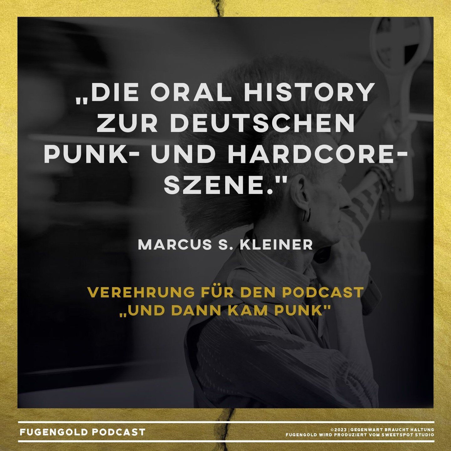 Verehrung von @marcus.s.kleiner f&uuml;r den #podcast &bdquo;Und dann kam Punk&ldquo; (@unddannkampunk @cyrooks) &quot;Die Oral History zur deutschen Punk- und Hardcoreszene.&quot; 
Jetzt h&ouml;ren auf https://buff.ly/3bQIIQd und &uuml;berall, wo es