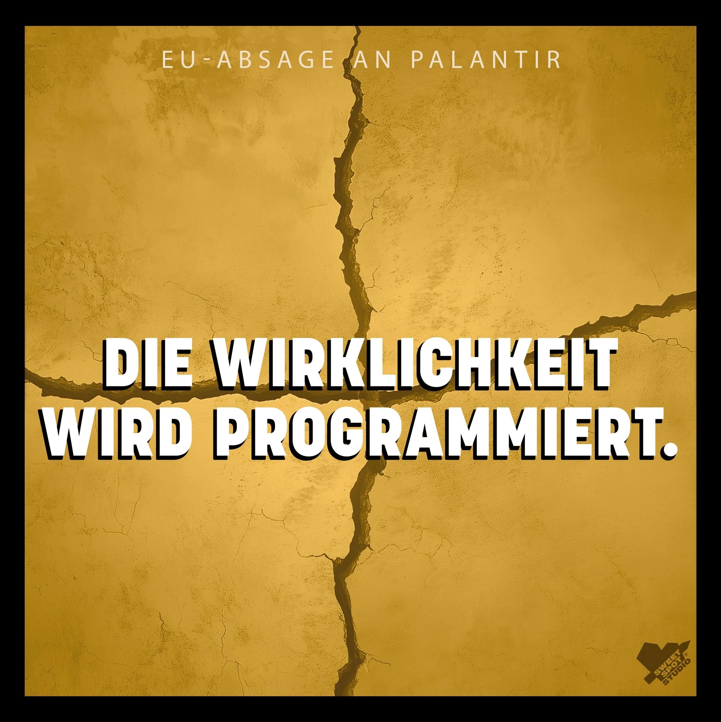 Zitat aus der aktuellen #podcast Folge zur Absage der EU an Palantir. H&ouml;rt ihr &uuml;berall wo es Podcasts gibt!